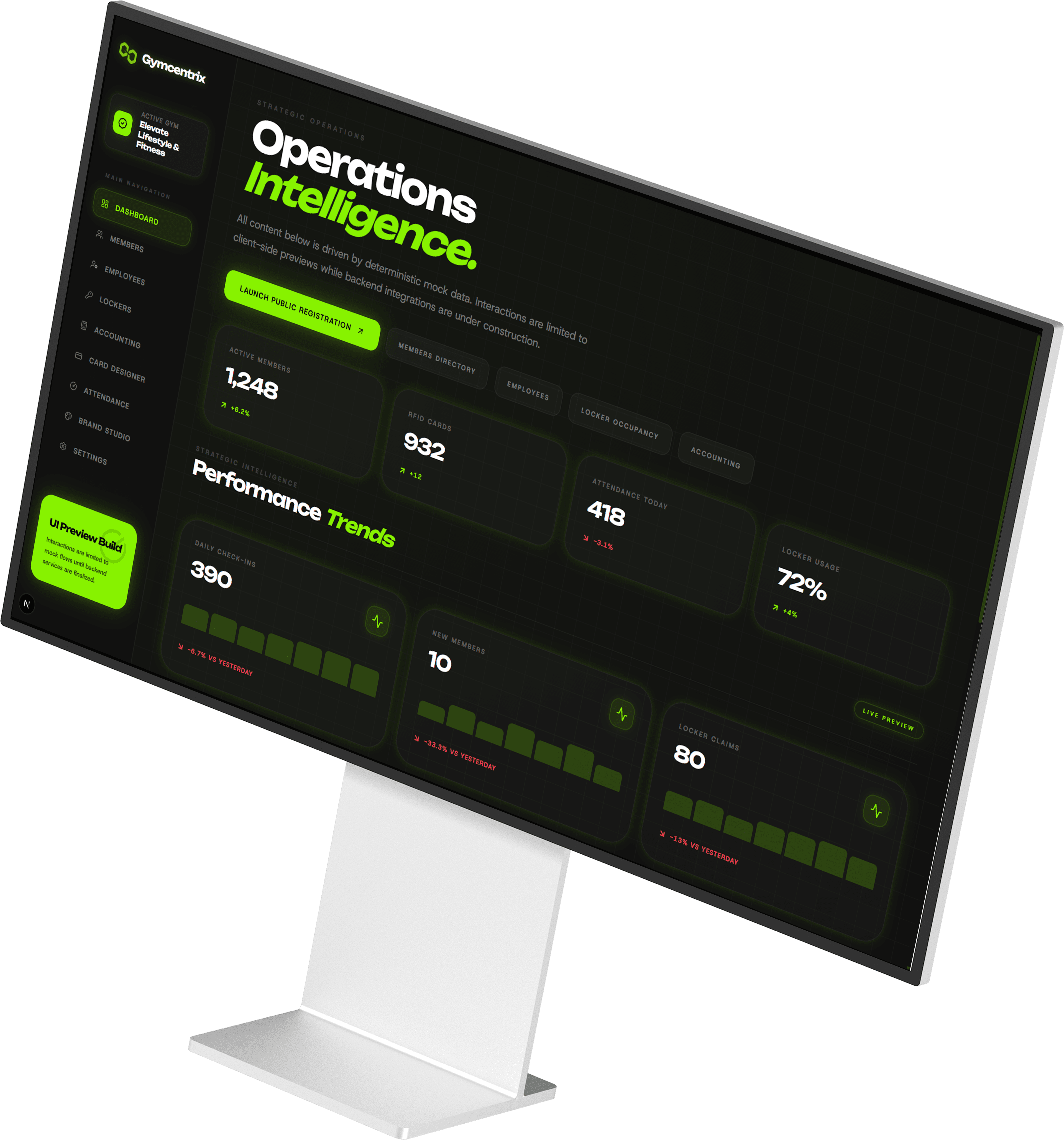 Gymcentrix Platform Interface